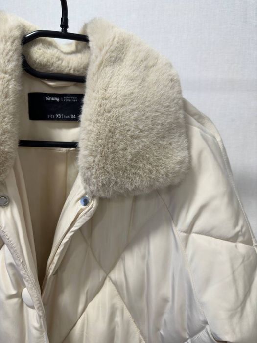 Пальто стьобане максі