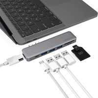 Dodocool DC53GY-1 Hub 7w1 USB-C HDMI 4K SD Macbook