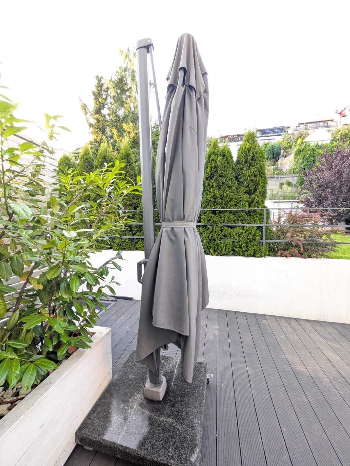 Parasol ogrodowy CHALLENGER 3mx4m z bazą i pokrowcem