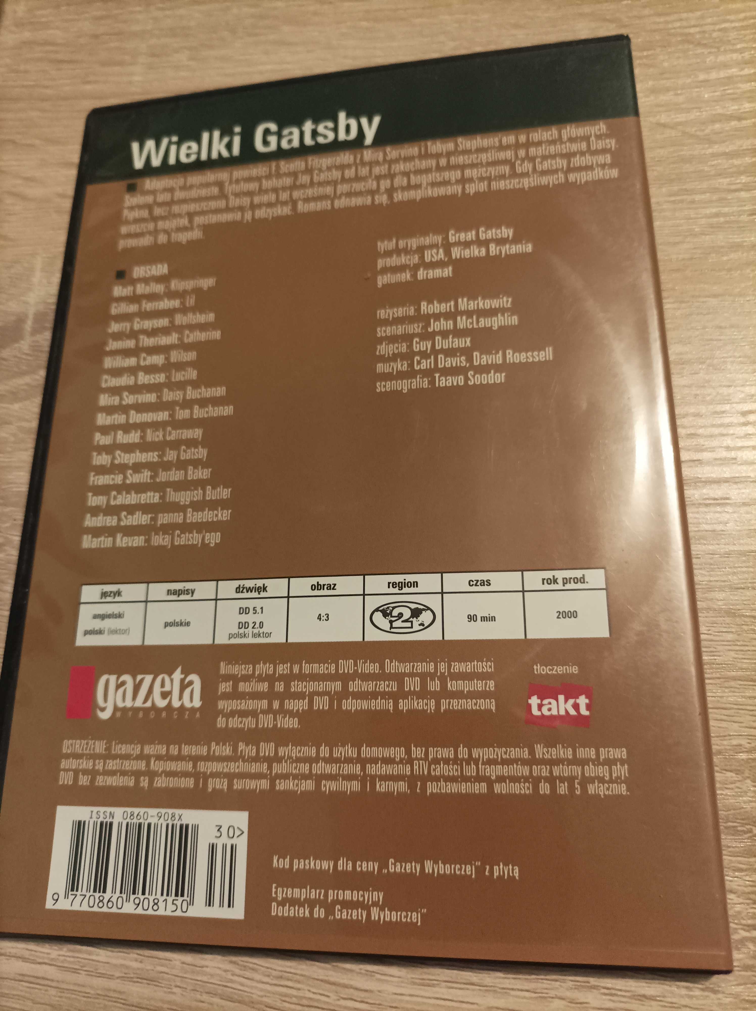 Film DVD Wielki Gatsby