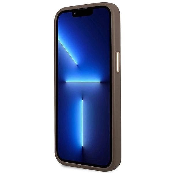 Etui Guess 4g Vintage Gold Logo na iPhone 14 Pro - brązowe