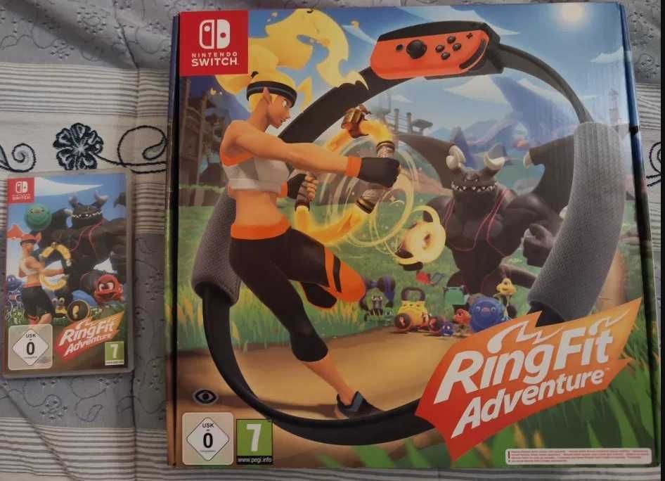 Nintendo Switch jogo Ring Fit Adventure Completo