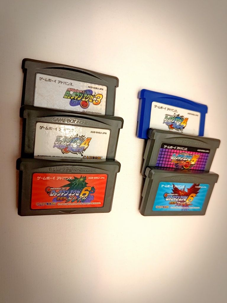 6 gier gameboy advance z serii Rockman