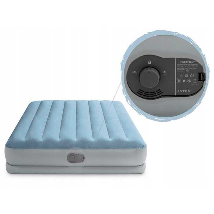 Матрас надувной INTEX 64159 двухместный с насосом USB 203х152х36 см