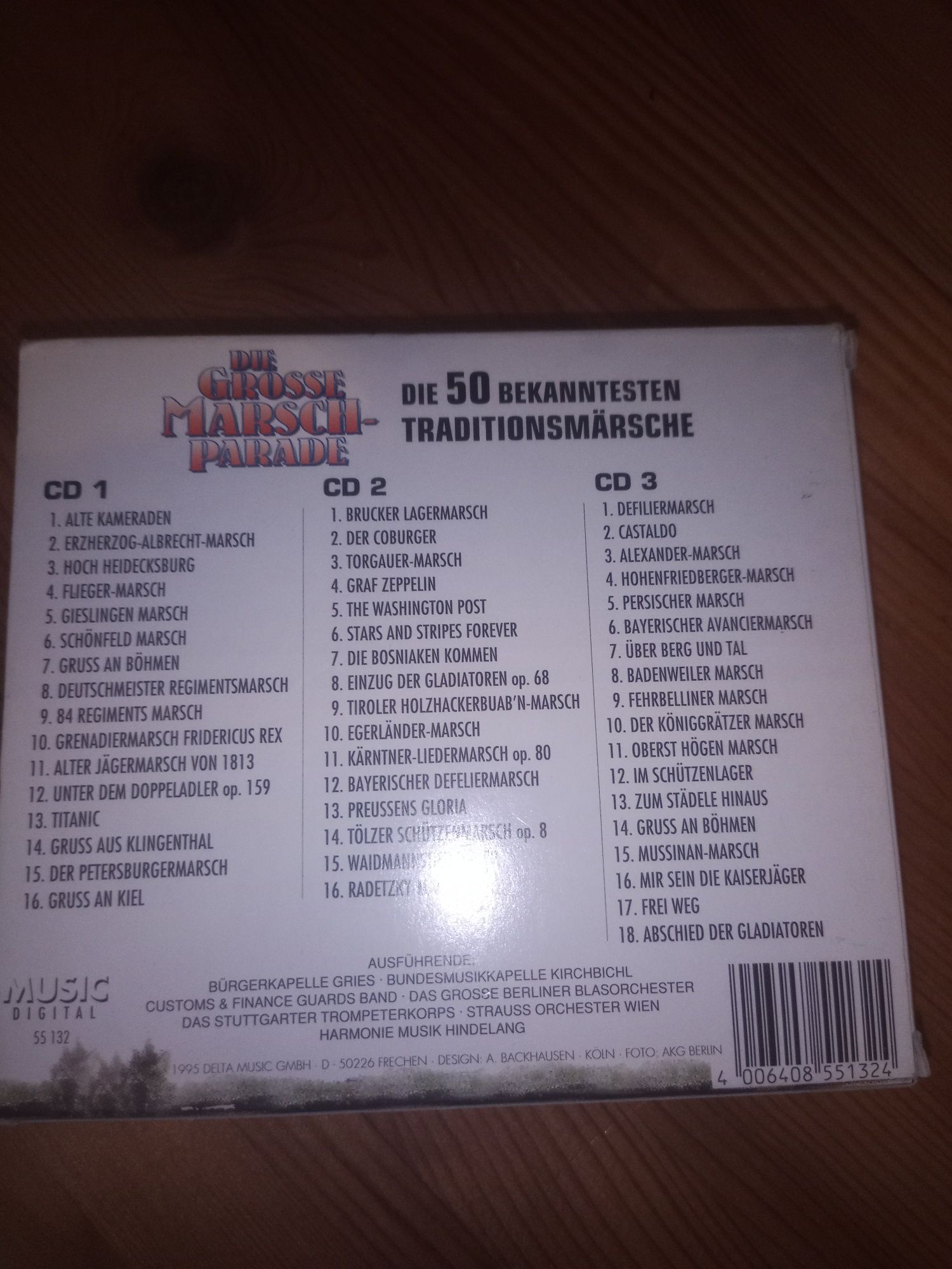 Niemieckie pieśni marsze wojskowe. Komplet 3 cd.