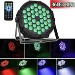 36 LED RGB Плоский Пар Лайт Сценічне Освітлення
