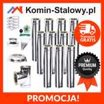 KOMIN Stalowy Izolowany Zewnętrzny Fi 300/400 11m gr. 1 mm - Producent