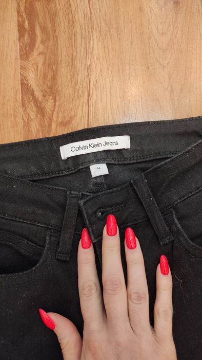 Spodnie jeans czarne Calvin Klein