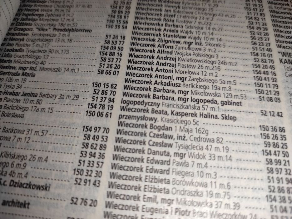 KSIĄŻKI TELEFONICZNE - 1997/2015r. - 17 sztuk ! - Klienci Prywatni