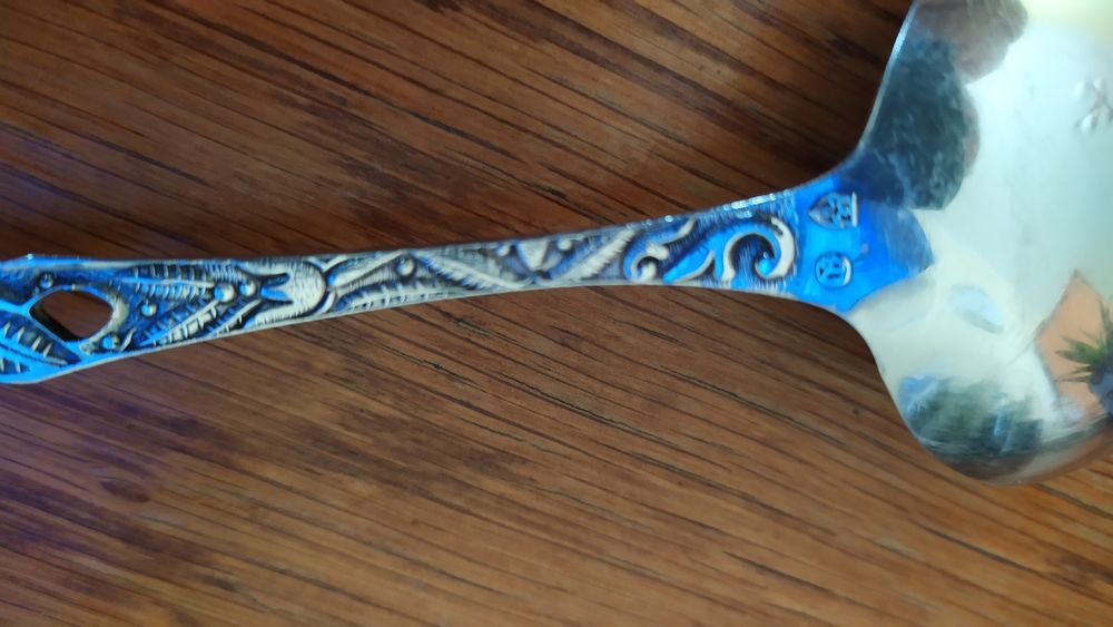 Srebrna łyżeczka do cukiernicy