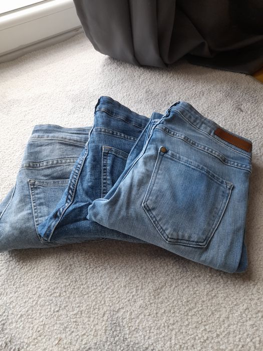 3 x jeansy rurki hm 38