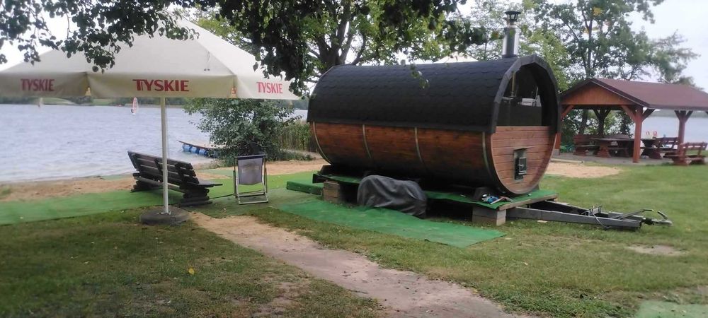 Sauna wynajem, morsowanie , Jezioro Białe, PLAŻA ZUZOLINKA