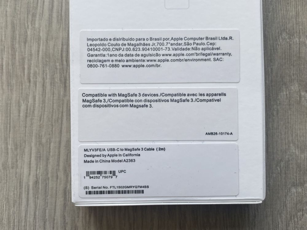 Oryginalny Przewód Kabel z USB-C na MagSafe 3 (2 m ) do MacBook