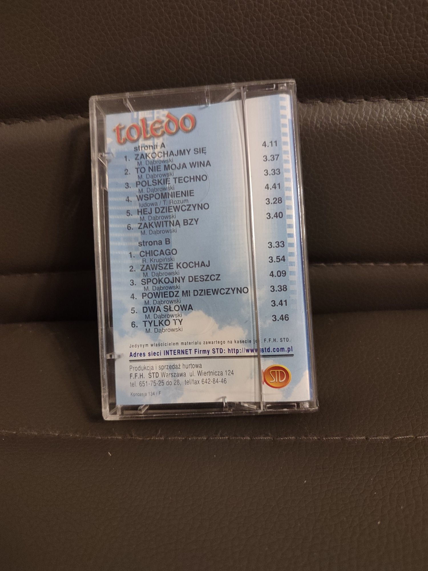 TOLEDO zakochajmy się disco polo kaseta audio