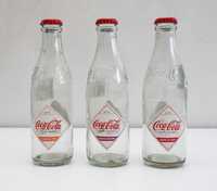 Coca-Cola – SPECIALTY 3 Szklane Butelki Limitowane Kapsel Retro |Pepsi