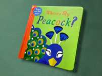 Where's My Peacock? książeczka sensoryczna po angielsku dotykowa