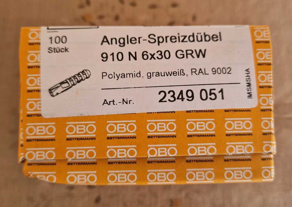 Caixa de 100 buchas 6x30mm