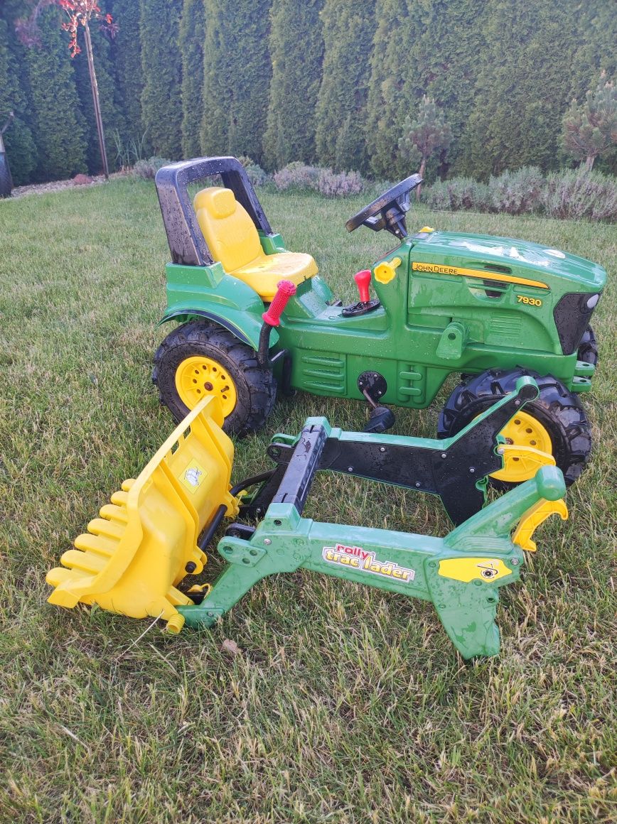 Traktor John Deere z łyżką do ładowania Rolly Toys