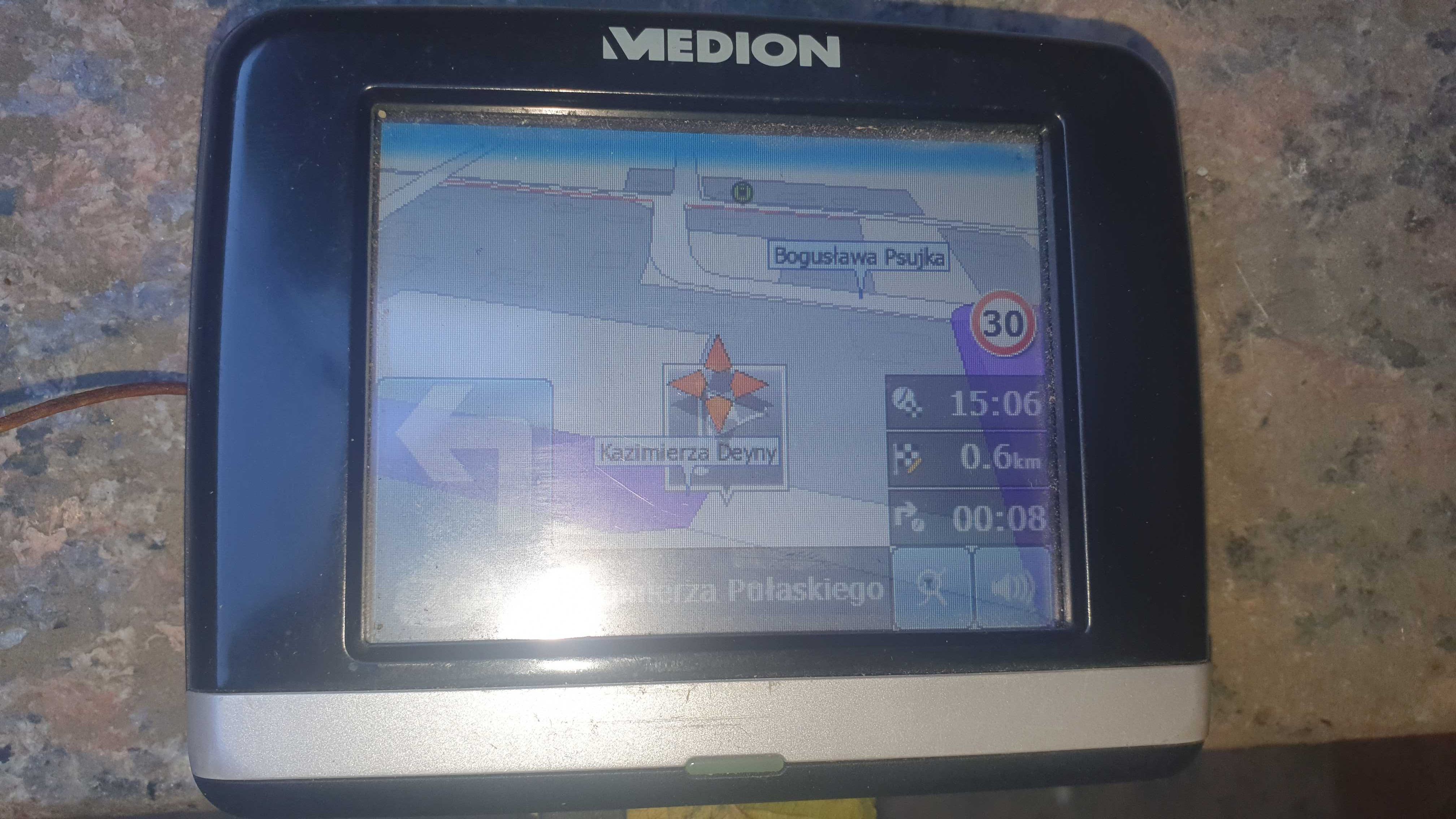 Nawigacja MEDION aktualne mapy POLSKI 2024 3.5'' ładowarka samochodowa