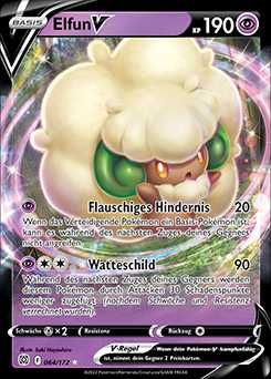 карта Elfun-V 064/172 Pokemon Bright Stars Map German