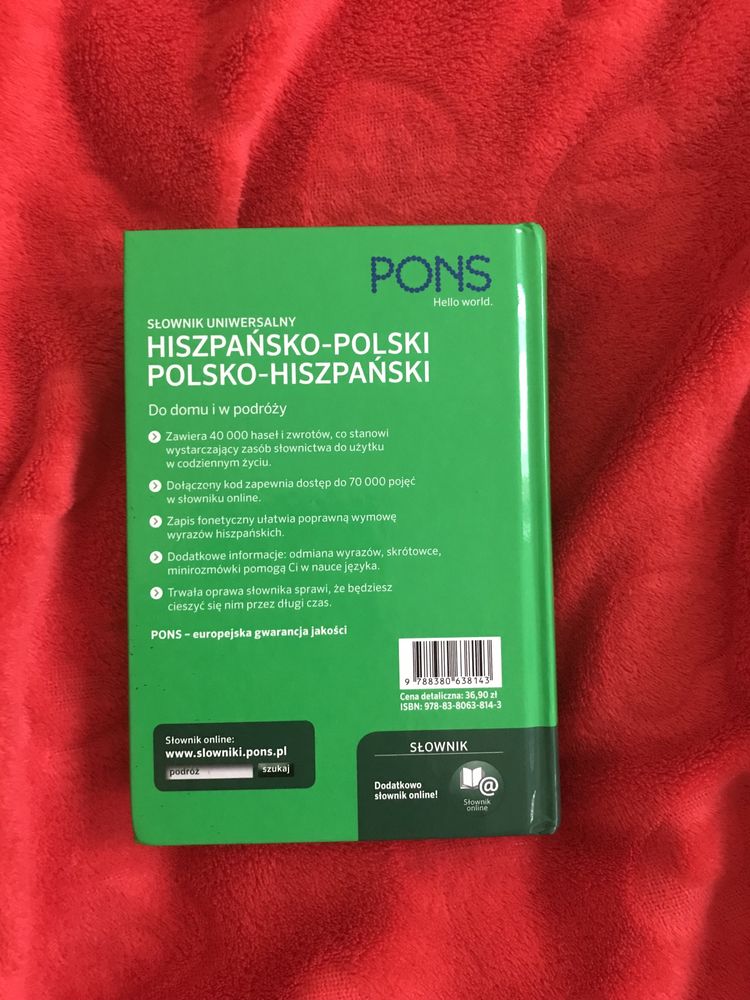 Słownik Hiszpanśko-Polski, Polsko-Hiszpański PONS