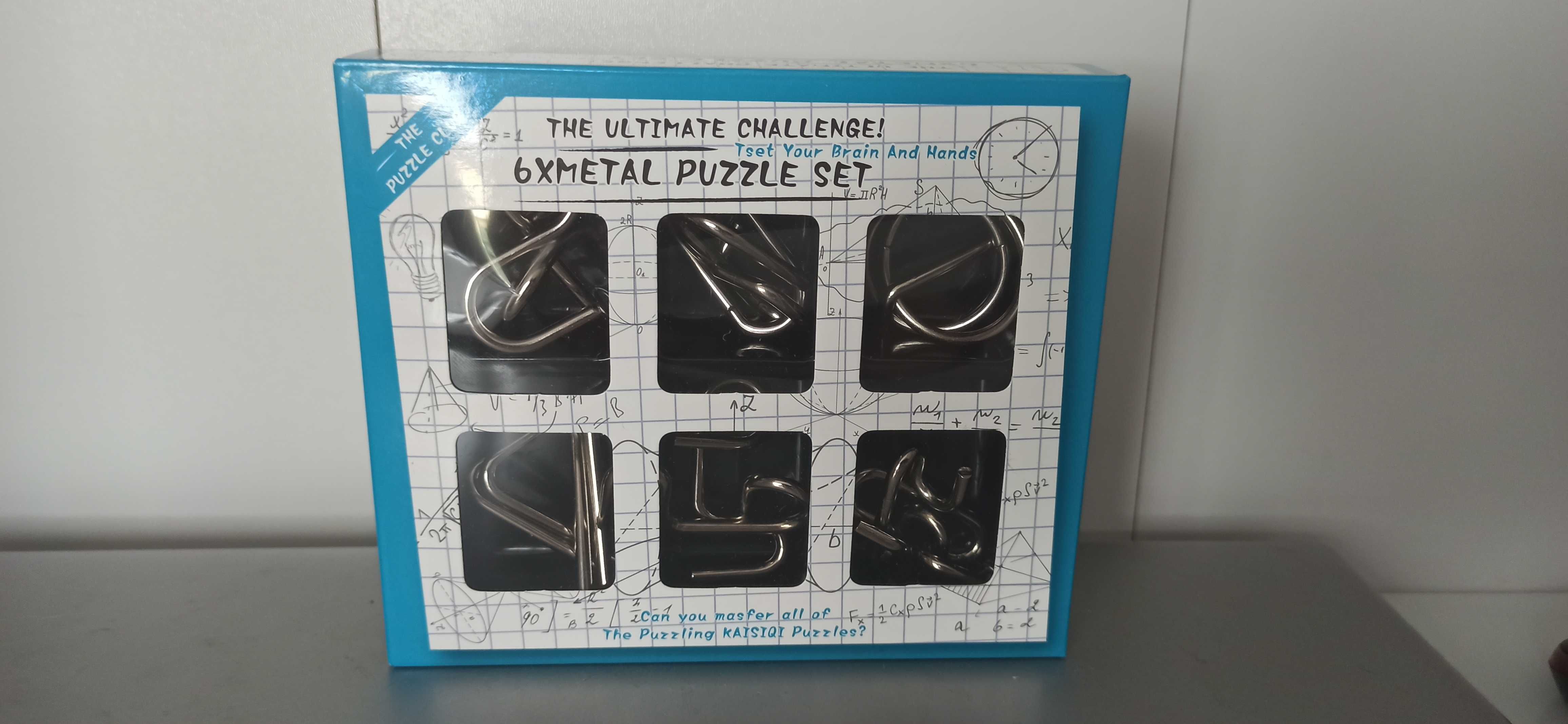 Puzzle metalowe. Łamigłówki. 2 opakowania. Nowe.