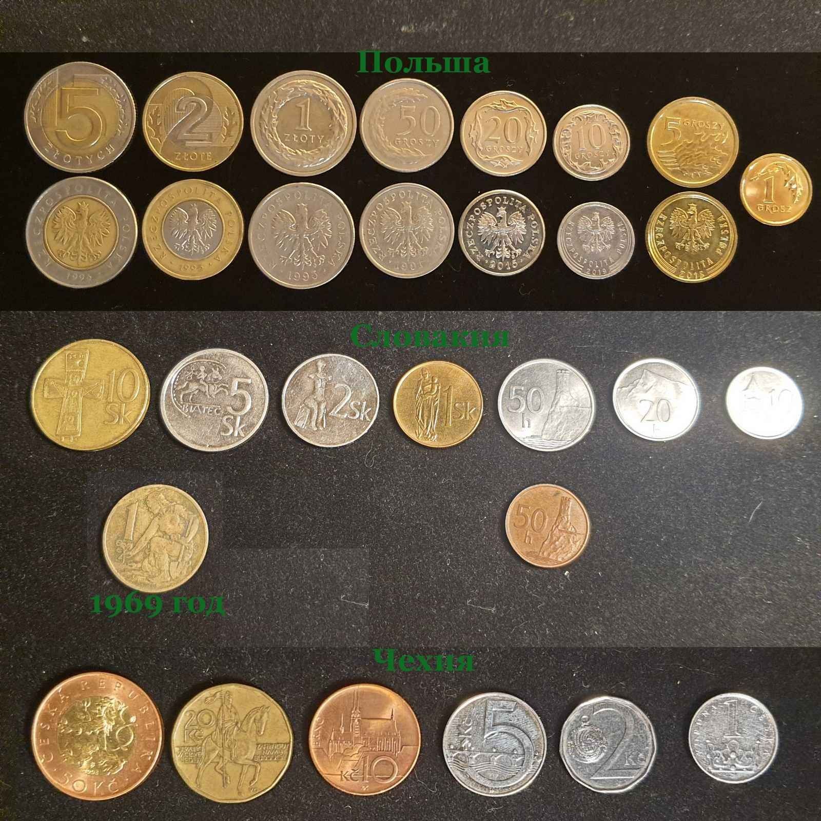 Монеты Деньги разных стран