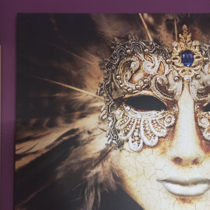 Obraz Maska wenecka drukowany na płótnie 60x90