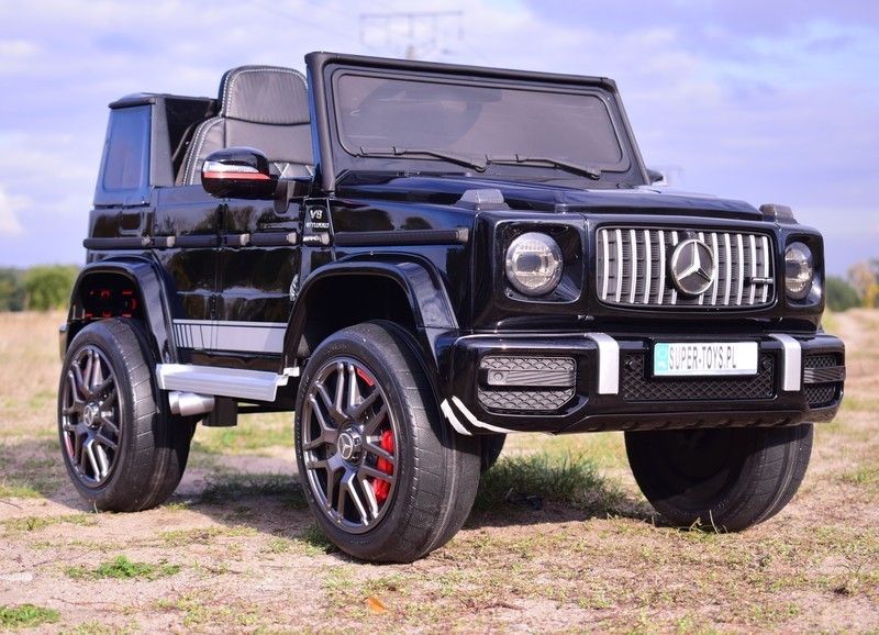 Auto na akumulator Mercedes G63 KOŁA EVA, Ecoskóra