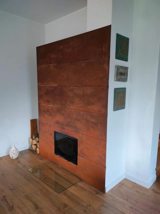 Panel dekorayjny perforowany corten do ogrodu/domu