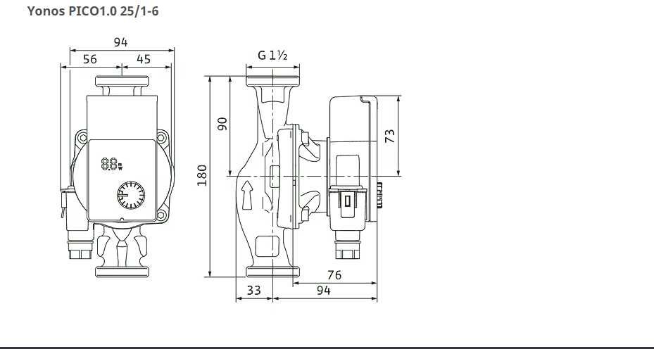 Pompa Wilo Yonos Pico plus 25/1-6 1 1/2"