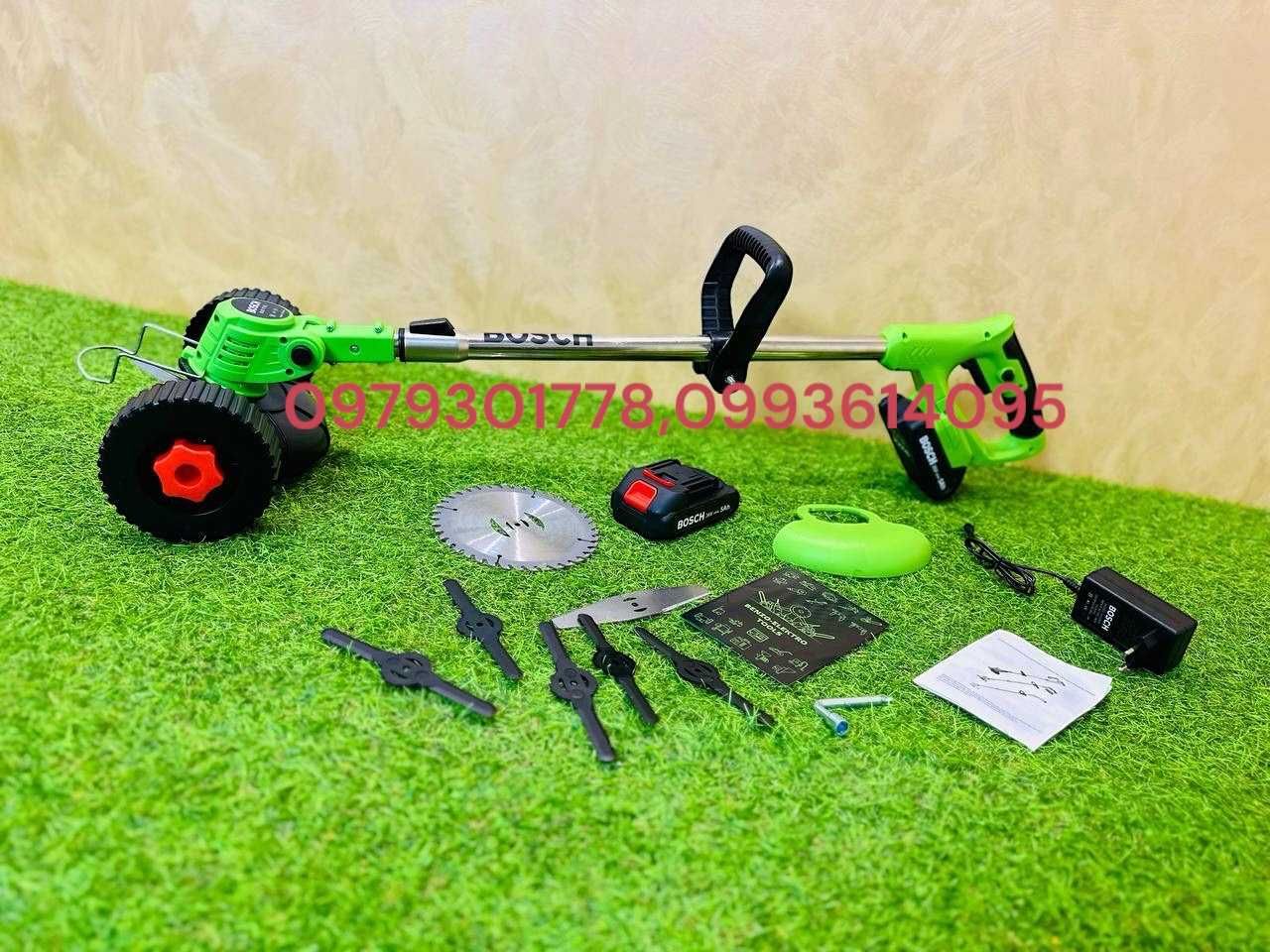 Кущоріз BOSCH BUR187BL 36V-6A Аккумуляторный тример Косарка + Колеска