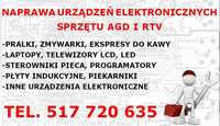 Naprawa pralek, zmywarek, ekspresów, telewizorów, sterowników