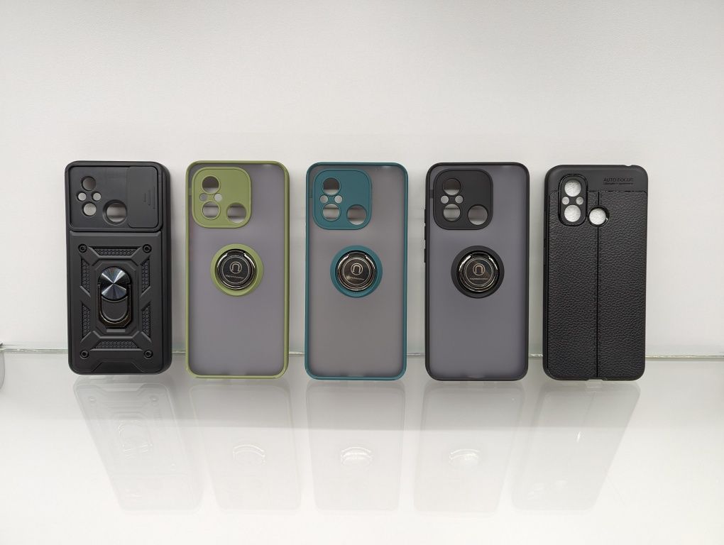 Противоударный чехол Xiaomi Redmi 12C любая модель с кольцом