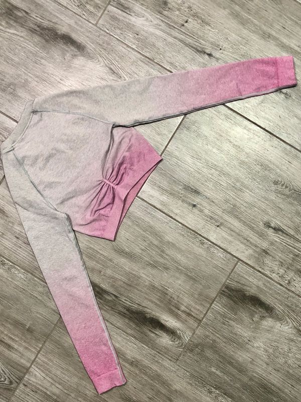 Gymshark Adapt Seamless Crop Top Longsleeve Ombre