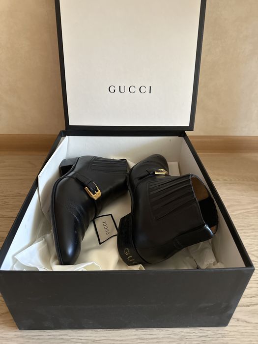 Мужские кожаные челси Gucci . Оригінал