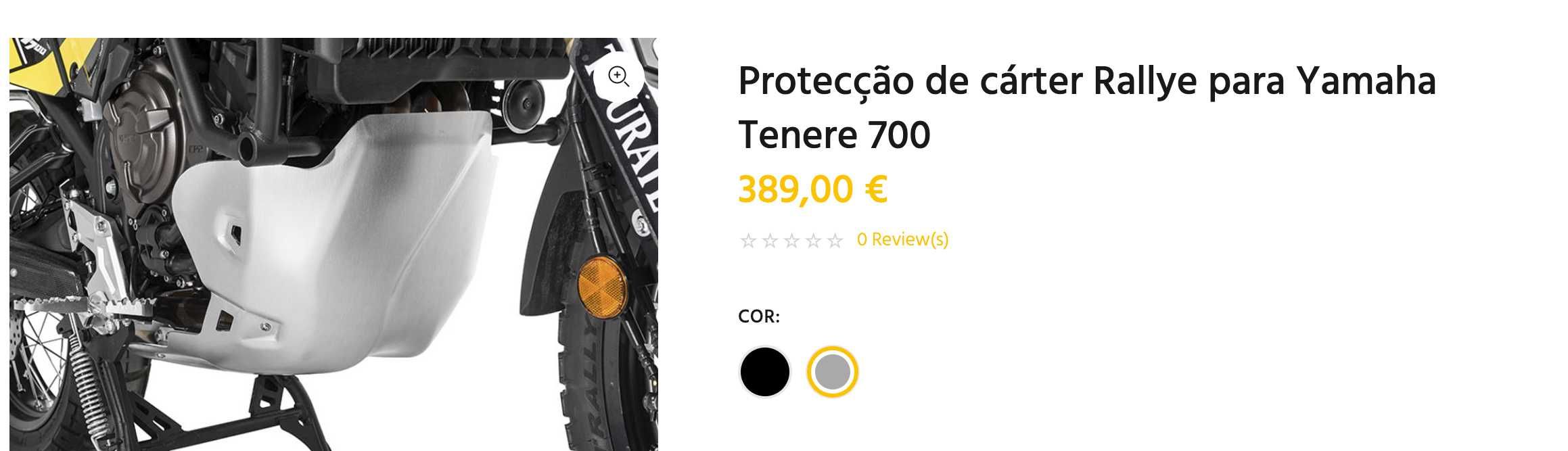 Protecção de cárter Rallye Touratech - Yamaha Tenere 700