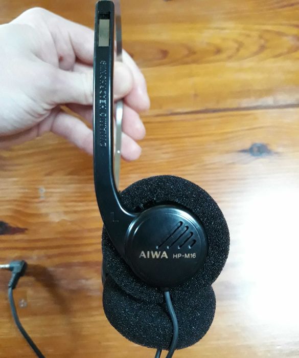 Auscultadores Aiwa Vintage Walkman / Discman, CD/cassete portátil