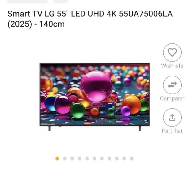 TV LG 55" 4K smart