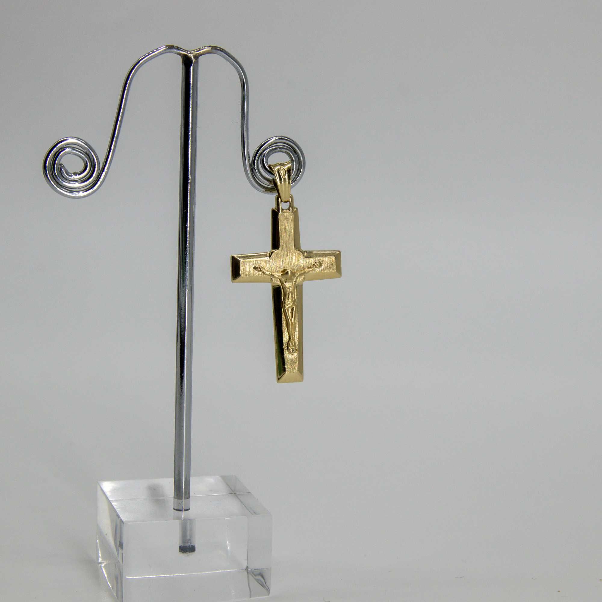 złota zawieszka 585 3,32gram 4cm KRZYŻ WYSYŁKA GRATIS