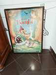 Cartaz do Filme "Bambi" Vintage em ótimo estado com moldura