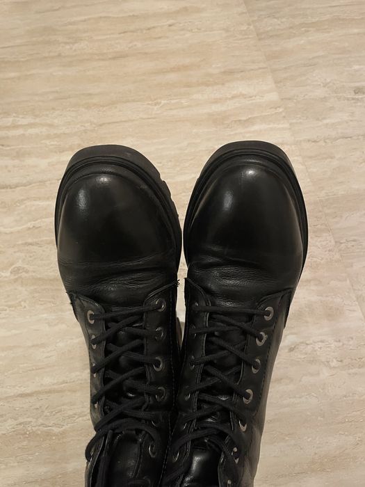 Botki czarne trapery 38