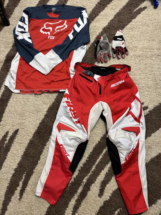 Мото штани джерсі форма ендуро кросс Fox First размер XL 36