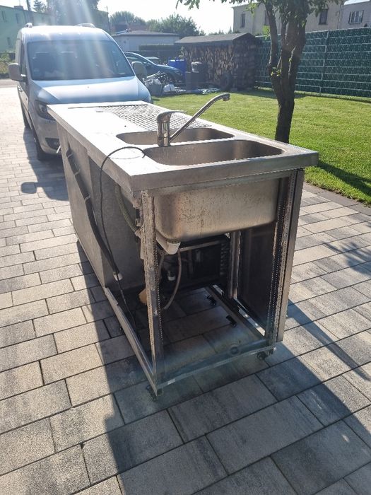 Nalewak do piwa rollbar zlewozmywak dwukomorowy  nierdzewny