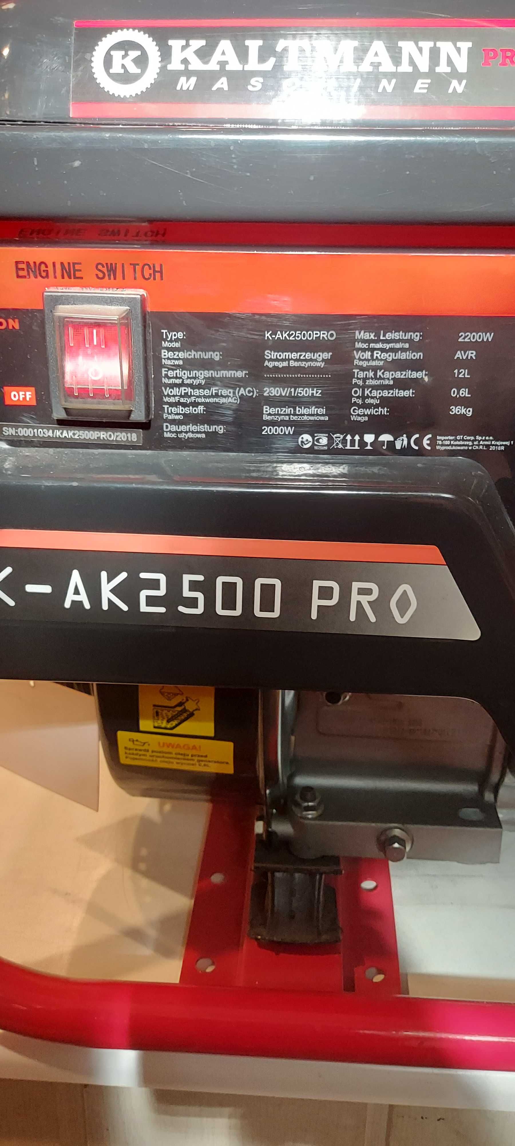 Agregat generator prądotwòrczy KALTMANN PROFESSIONAL K-AK2500 PRO