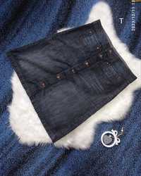 Spódnica 12 L 40 xl jeansowa do kolan rozpinana dżinsowa Next