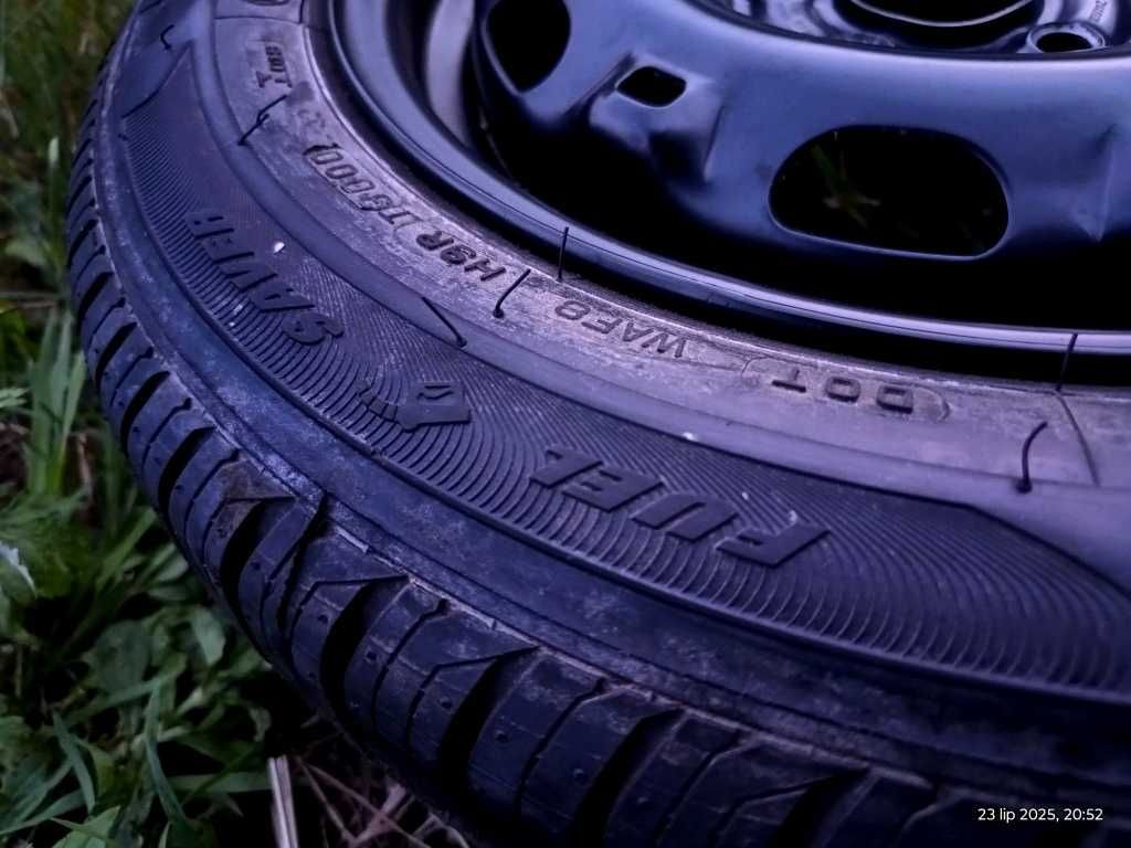 Jak NOWE KOŁO-ZAPAS-14"5x100Ø57 SKODA-SEAT-VW-AUDI Opona 185/60R14~8mm