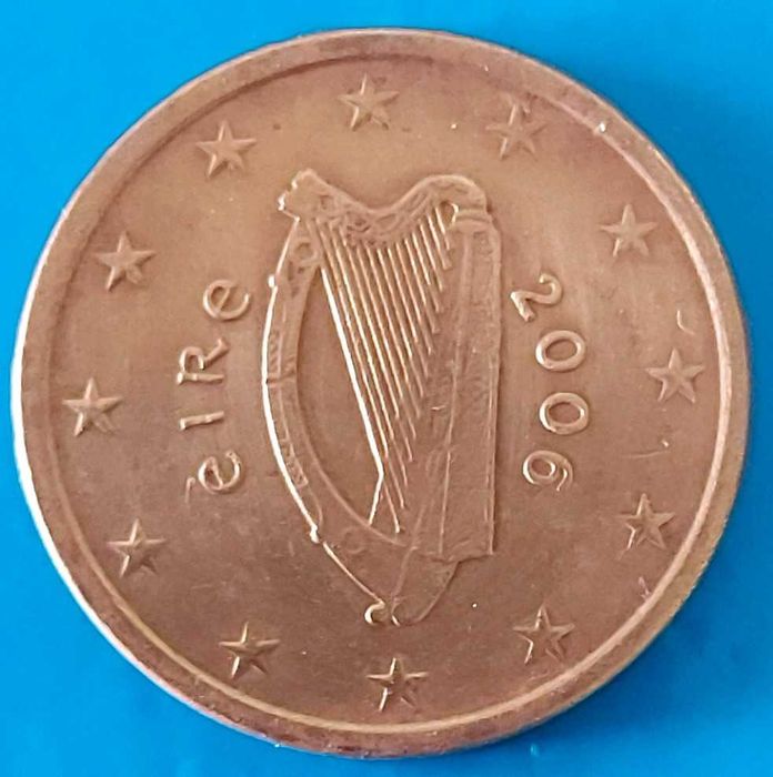 5 Cêntimos de 2006 de Irlanda, Harpa
