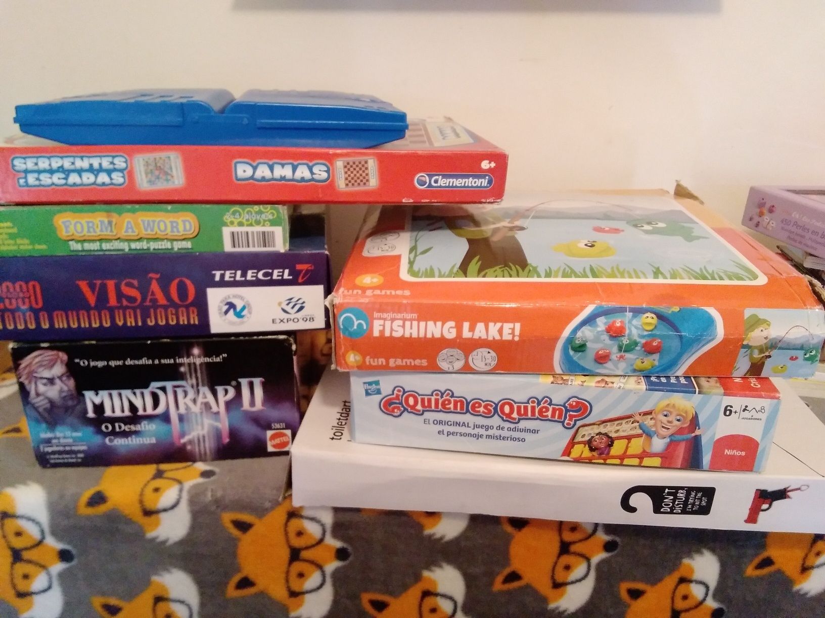 Jogos 8 jogos de mesa variados, cada 5€, apenas Mindtrap II a 10€
