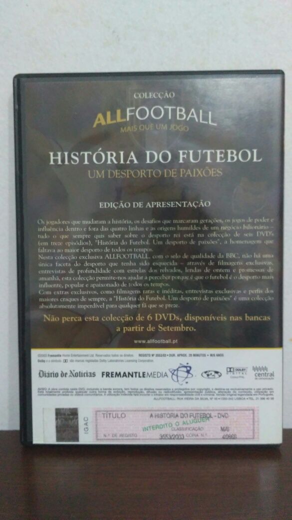 DVD - História Do Futebol